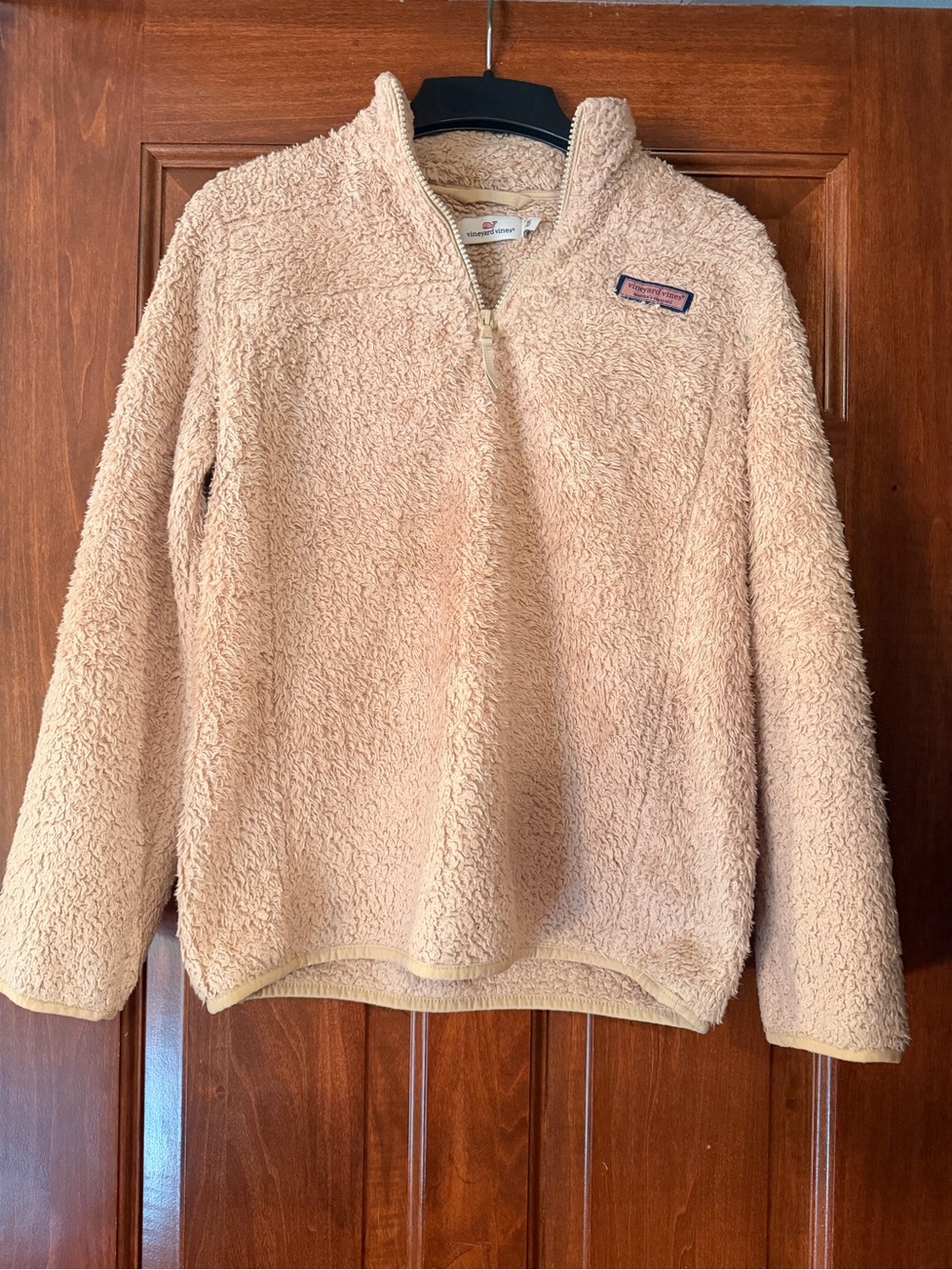 Vineyard Vines Girls Tan Sherpa